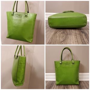 Kate Spade, Leather Tote/ Lab Top Bag, Green